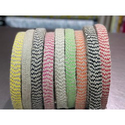 Tresse jute et polyster fushia 2