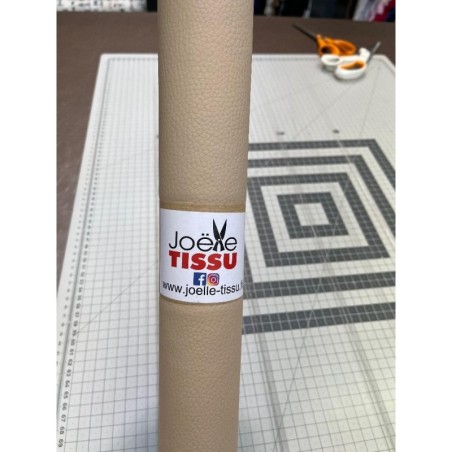 Simili cuir - Beige foncé 50x70 cm