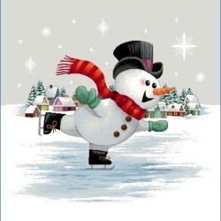 Carré -bonhomme de neige