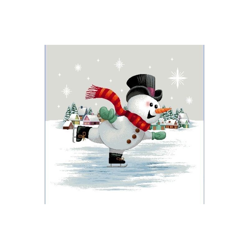 Carré -bonhomme de neige