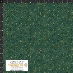 Patch - coeur,pois et etoile vert