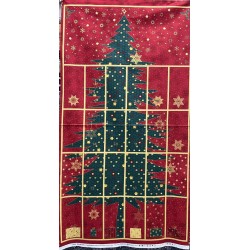 Panneau - Calendrier de l'avent sapin vert