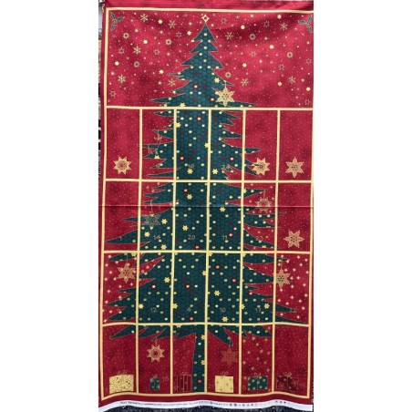 Panneau - Calendrier de l'avent sapin vert