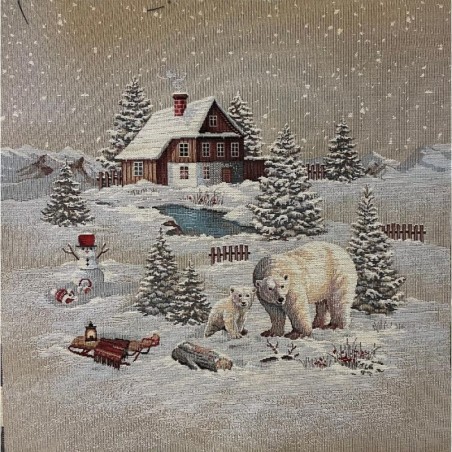 Carré -Ours de noel