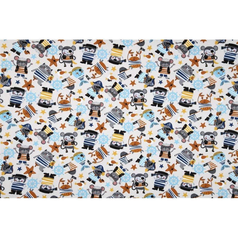 Coton 150 - Animaux pirates
