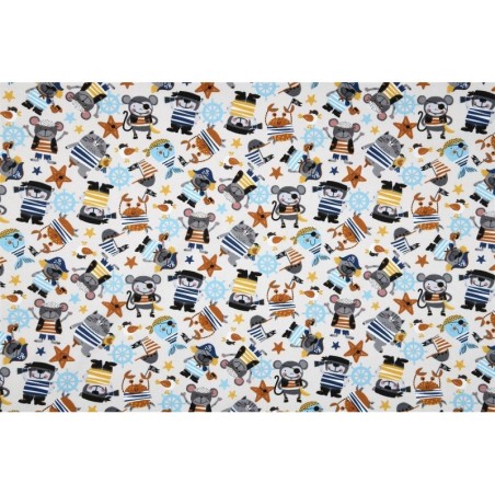 Coton 150 - Animaux pirates