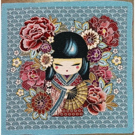 Carré Poupee turquoise