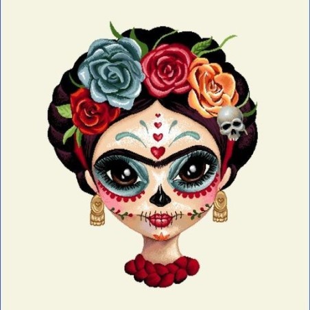 Carré -Frida mexicaine