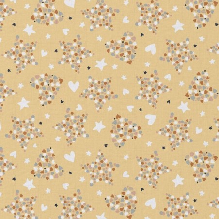 Coton 150 -etoile et coeur