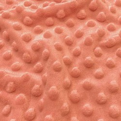 Minky - Tissu doudou marsala