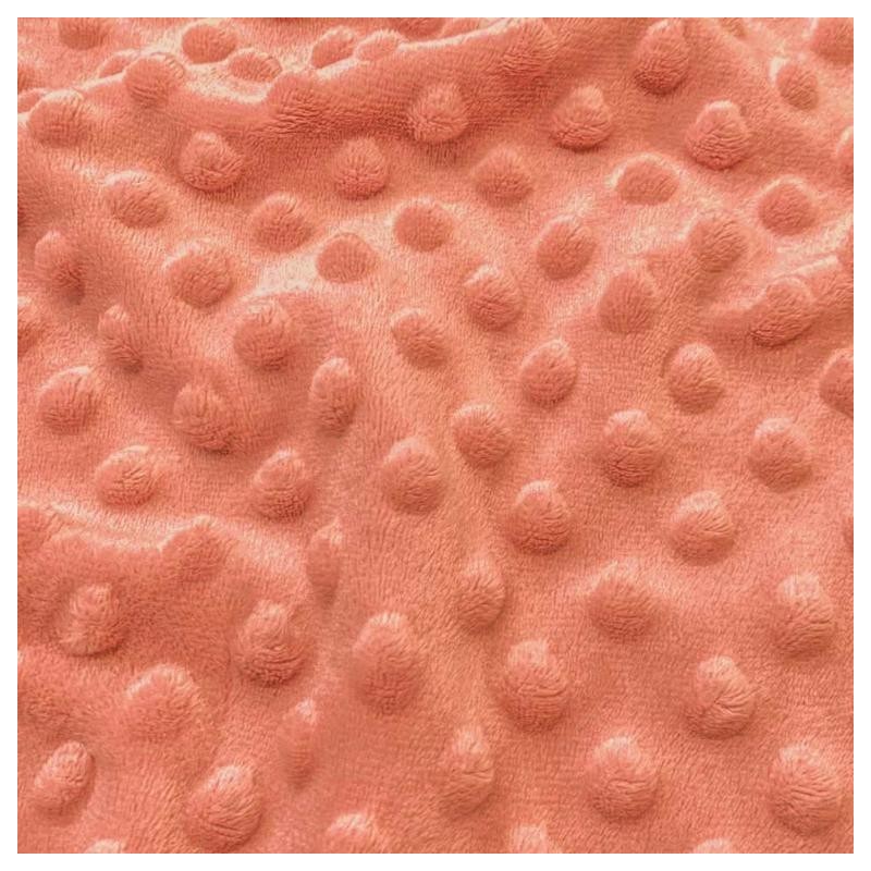 Minky - Tissu doudou marsala