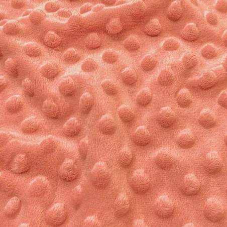 Minky - Tissu doudou marsala