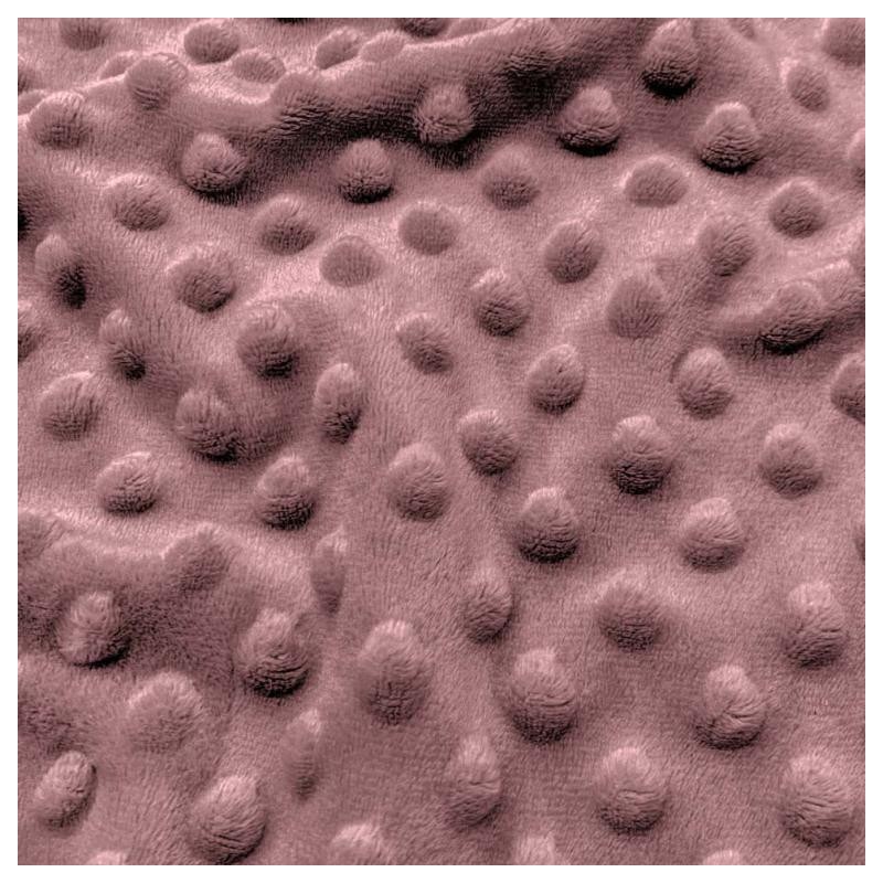 Minky - Tissu doudou mauve