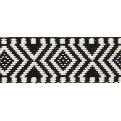 Sangle 38mm - Polyester ethnique noir