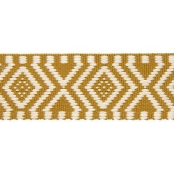 Sangle 38mm - Polyester ethnique moutarde