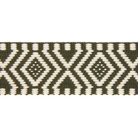 Sangle 38mm - Polyester ethnique kaki