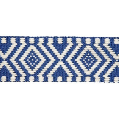 Sangle 38mm - Polyester ethnique bleu