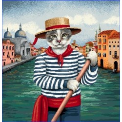 Carré -Chat venise