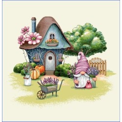 Carré-Gnome et sa maison