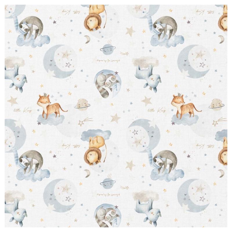 Coton 150 -Animaux dans les nuages