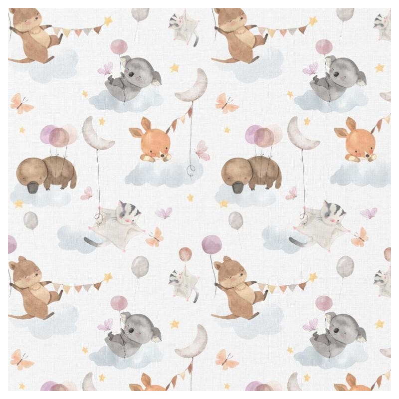 Coton 150 -Animaux et les ballons