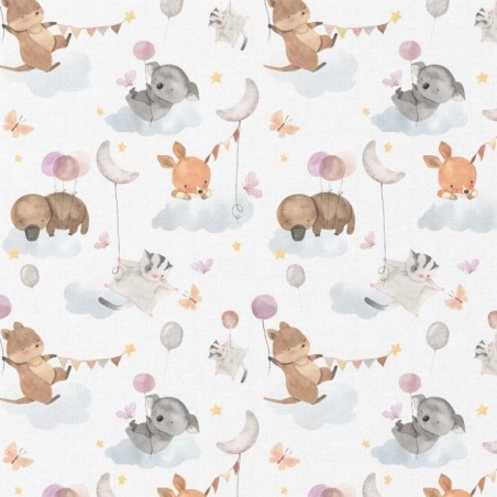 Coton 150 -Animaux et les ballons