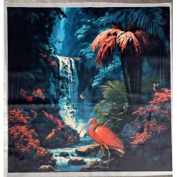 Carré  velours- jungle