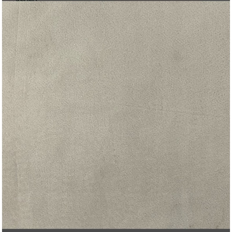 Coupon velours lisse Taupe