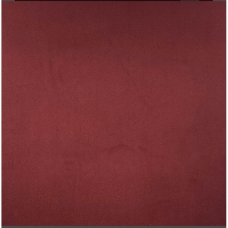 Coupon velours lisse Grenat