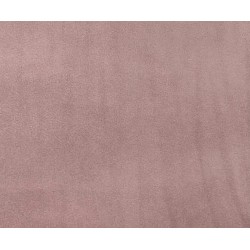 Coupon velours lisse Vieux rose