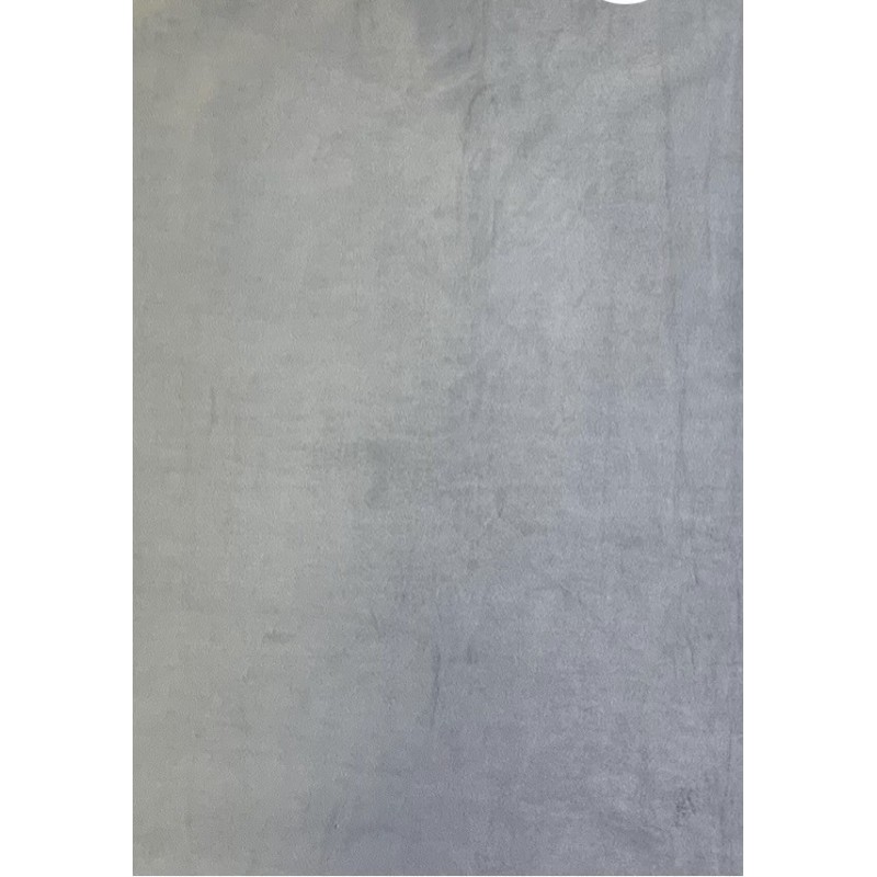 Coupon velours lisse Gris clair