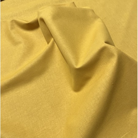 Coton uni Moutarde