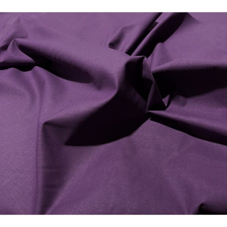 Coton uni Raisin