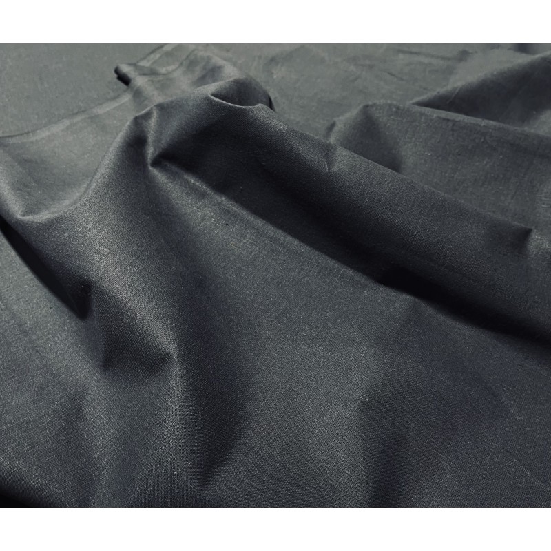 Coton uni Anthracite