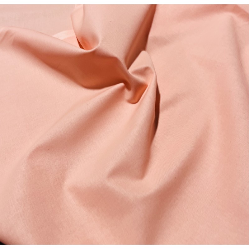 Coton uni Corail