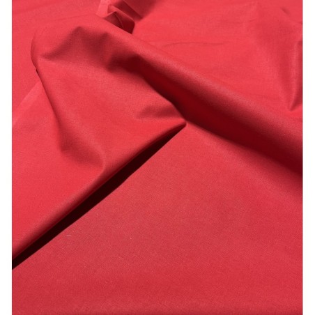 Coton uni Rouge