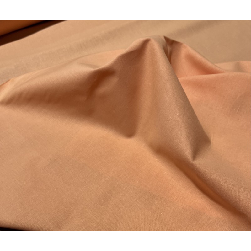 Coton uni Pêche