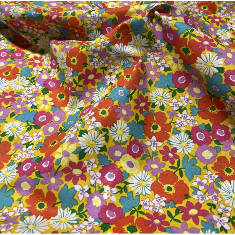 Coton 150 -Coquelicots jaune