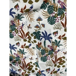 Coton 150 -Feuille Perruche blanc