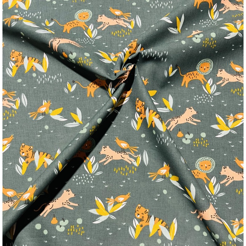 Coton 150.Safari vert.