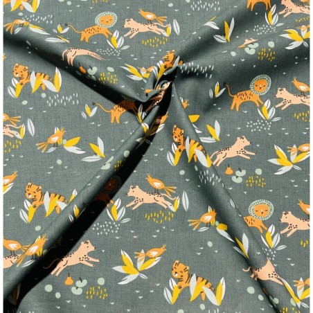 Coton 150.Safari vert.