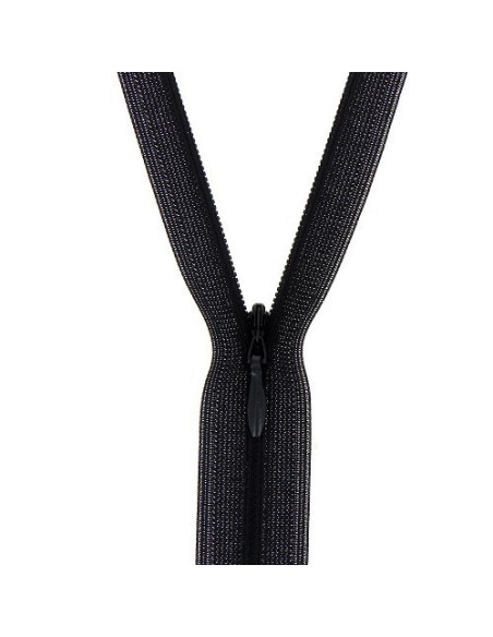 mercerie, fermeture éclair, à glissière, non séparable, invisible