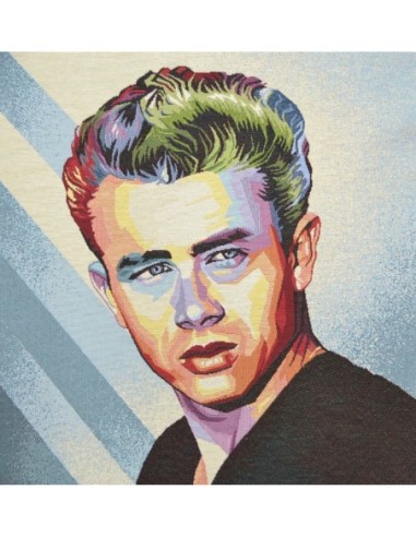 carré, jacquard, coussin, sac, célébrité, james dean