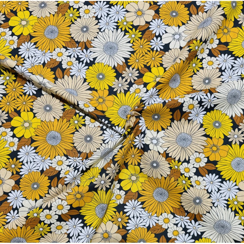 Fleur Ibiza moutarde.