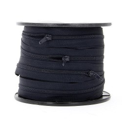 Mercerie - Fermeture éclair au mètre bleu marine