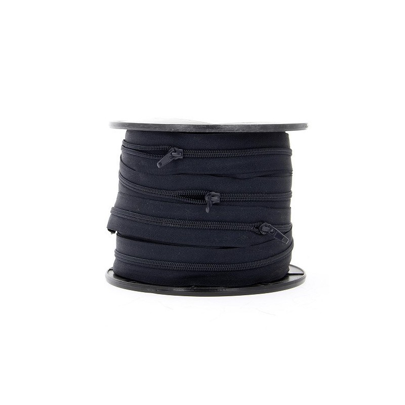 Mercerie - Fermeture éclair au mètre bleu marine