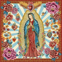 Carré GUADALUPE BLEU