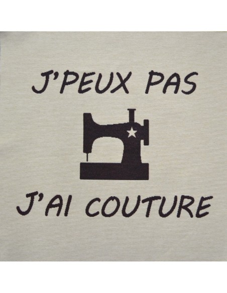 carré, jacquard, coussin, sac, couture, machine à coudre