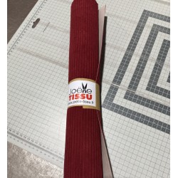 Coupon velours cottelé - bordeaux