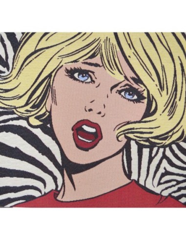 carré, jacquard, coussin, pop art, vintage